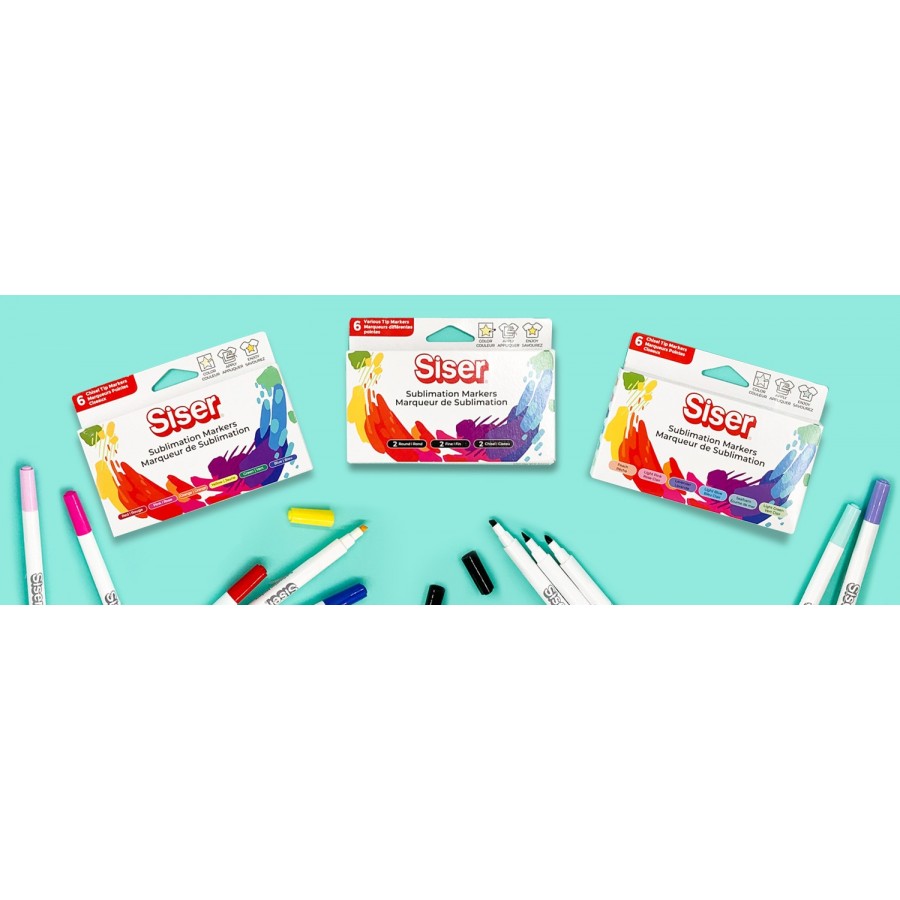 Pennarelli Sublimatici Siser Black Pack